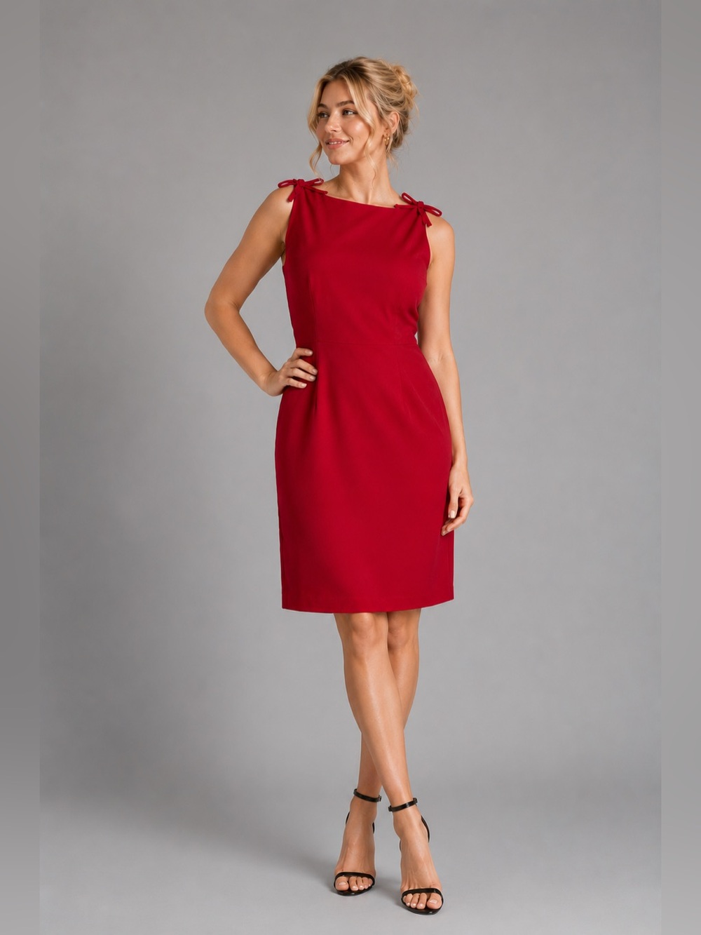 Lilly Sisto for gianni bini Vibrant Red Dress Mini red summer sexy Sz10 - Picture 2 of 7